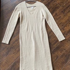 Aritzia Wilfred Camel Sweater Dress